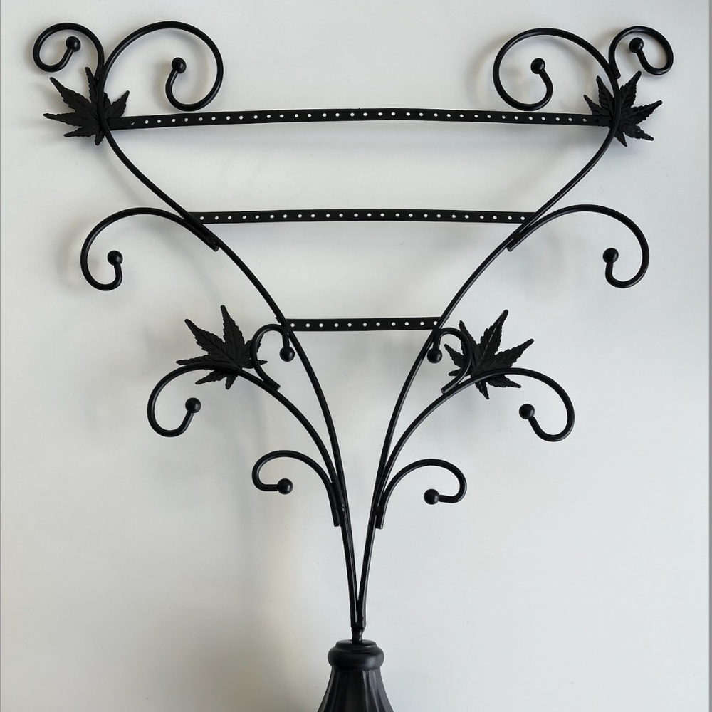 Vintage Jewelry Holder - Autumn Leaves Pattern